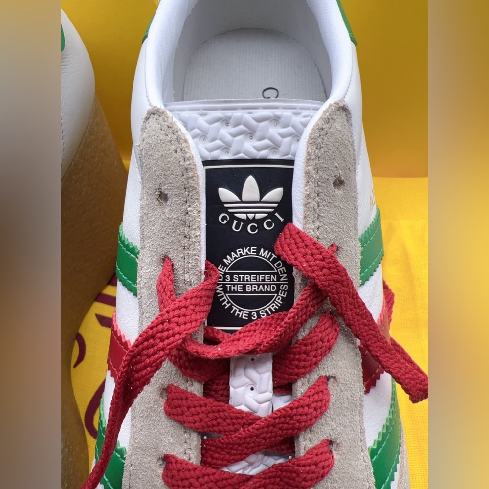 ❌SOLD❌NEW Gucci x Adidas Gazelle Leather Wedge Sneakers Size 39(9), 40(10) - Picture 6 of 12
